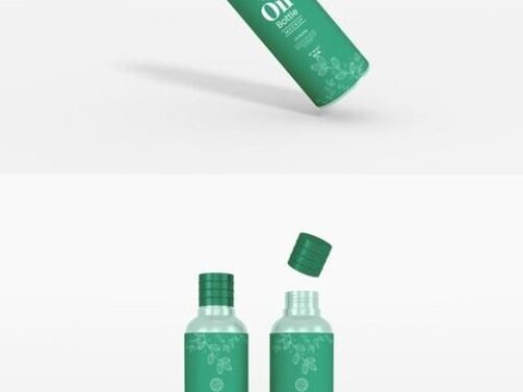 Essential Skin Oil Bottle Mockup Set