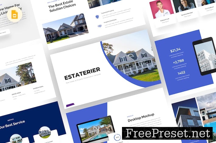 Estaterier - Real Estate Google Slides Template