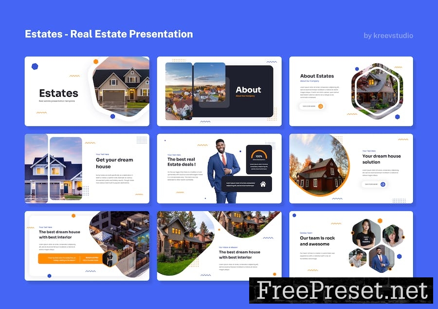 Estates - Real Estate PowerPoint Presentation A5EVR7X