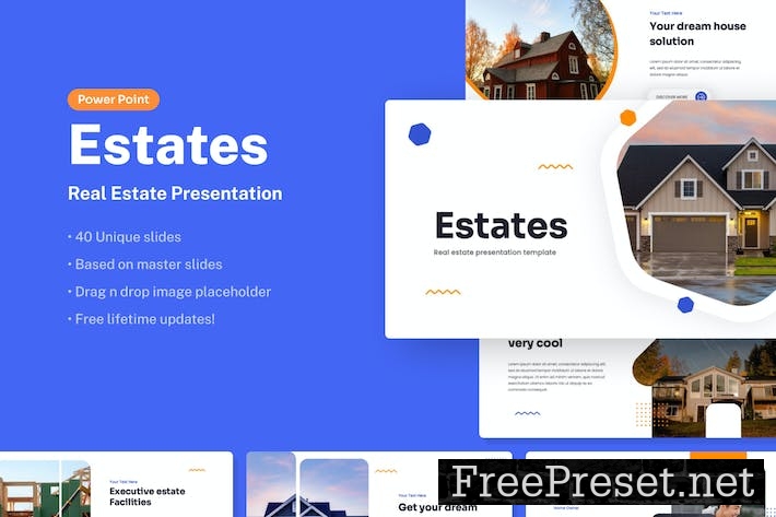 Estates - Real Estate PowerPoint Presentation A5EVR7X