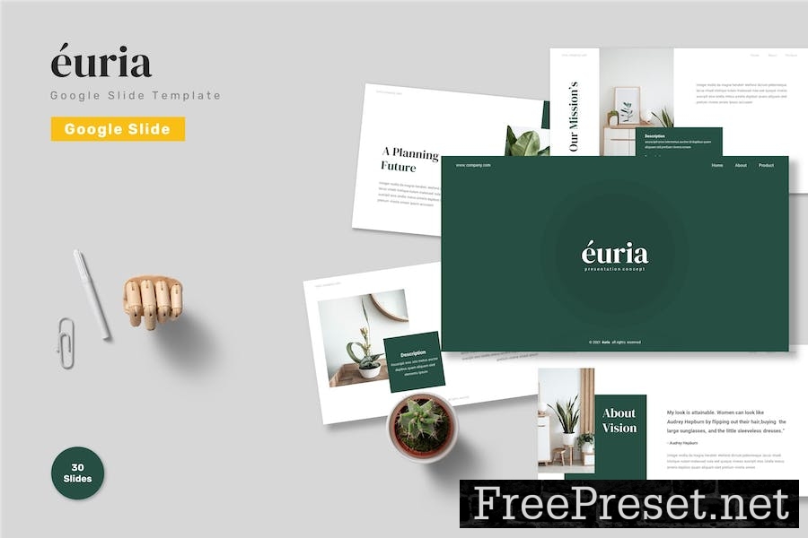 Euria - Google Slide Template 79ZSZ3U