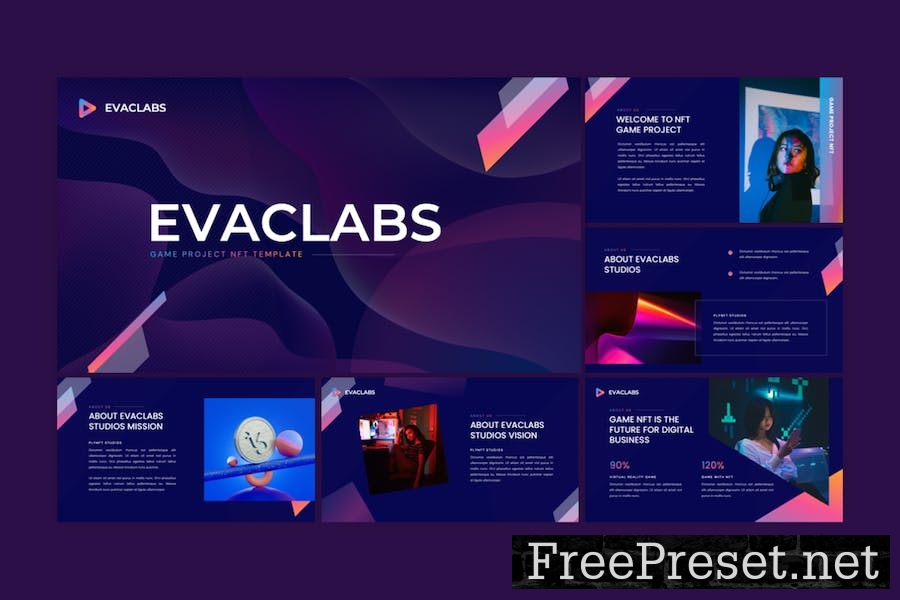 Evaclabs - Game Project NFT Google Slides Template NJRXMZK