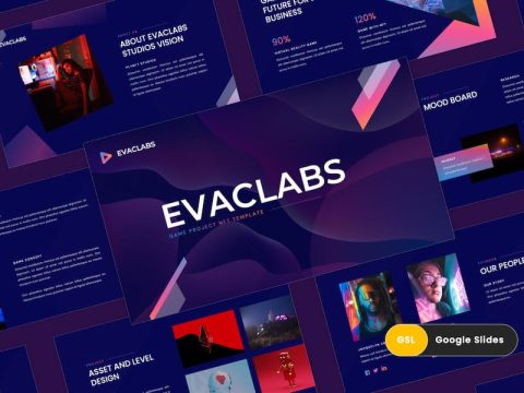 Evaclabs - Game Project NFT Google Slides Template NJRXMZK