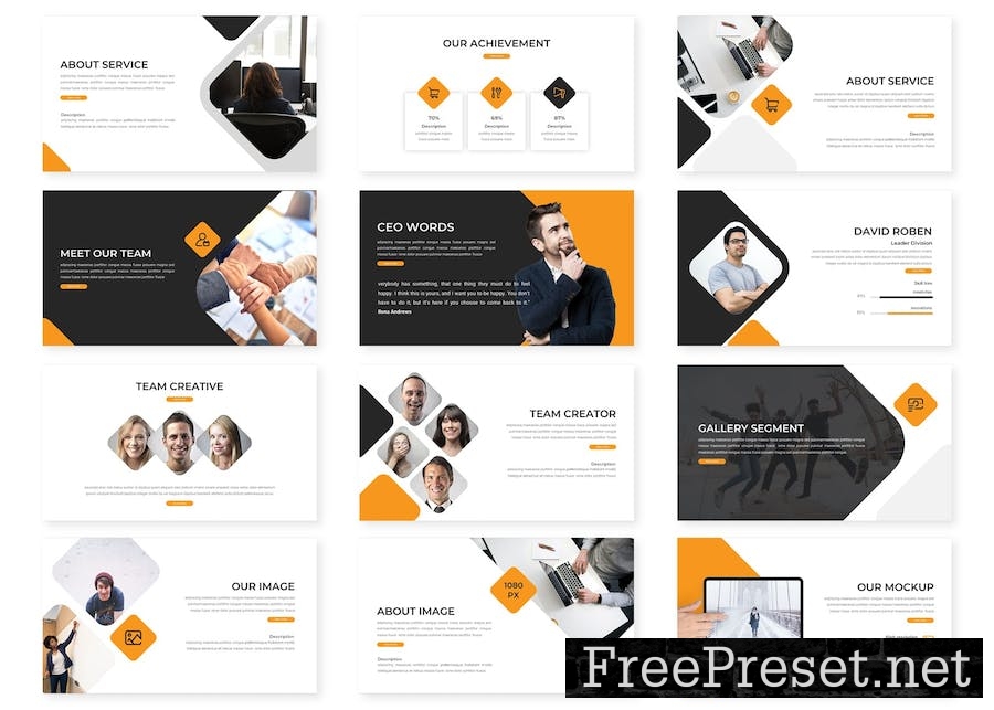 Evaque - Business Google Slides Template 627C5BP