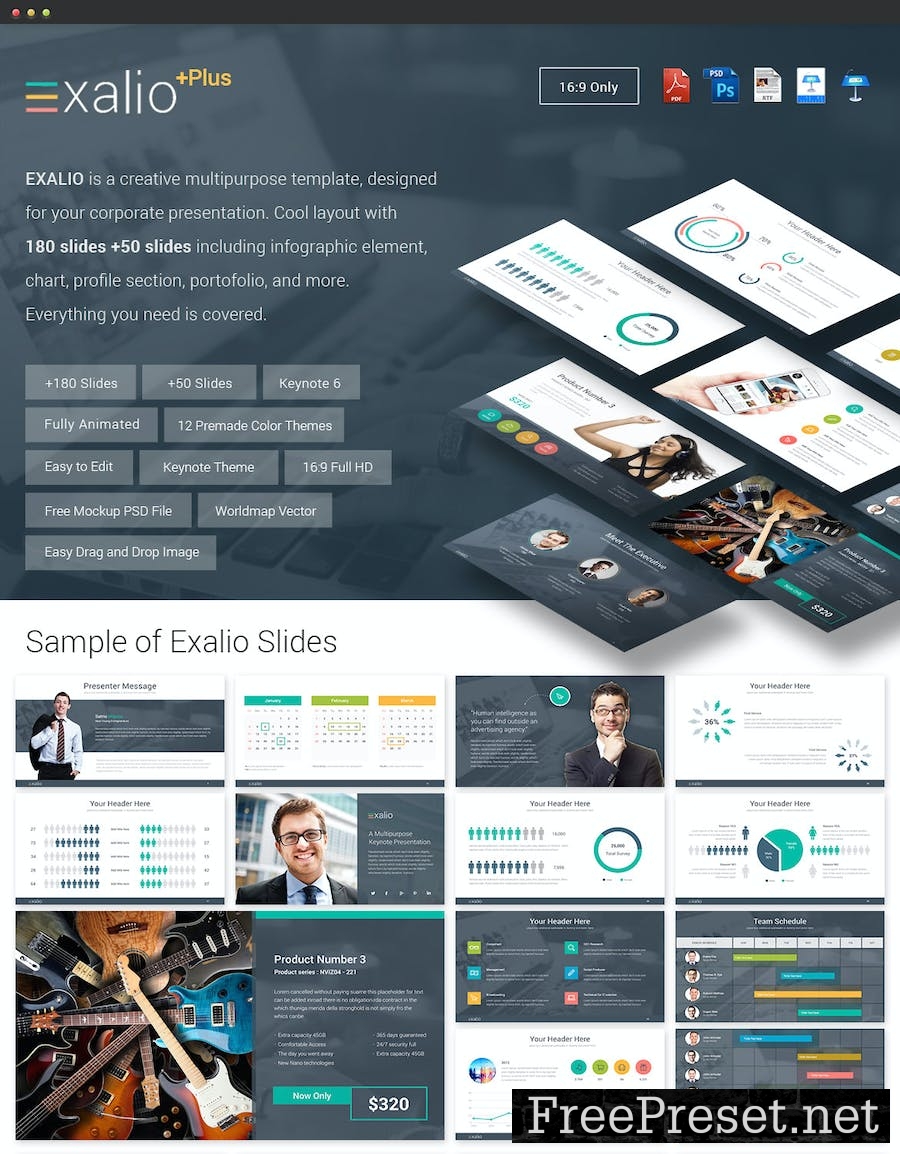 Exalio Plus - Multipurpose Keynote Template Z4TGGR
