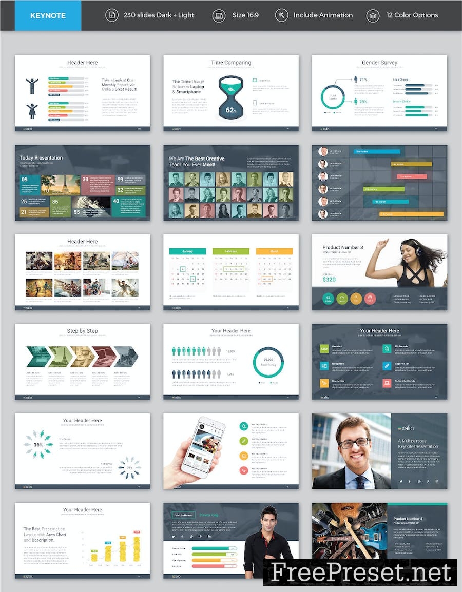 Exalio Plus - Multipurpose Keynote Template Z4TGGR