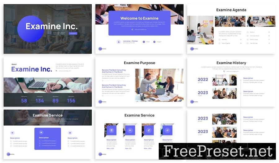 Examine - Multipurpose Google Slide Template CPHQHCC