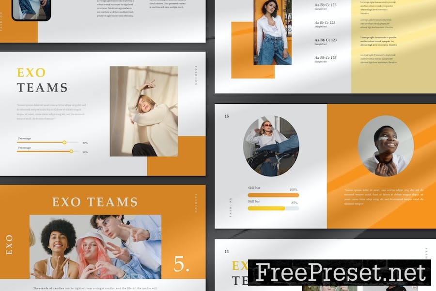 Exo Fashion Google Slides Templates V3S3HYM