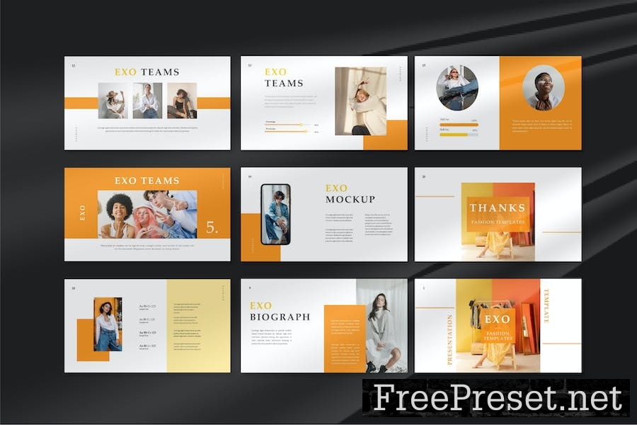 Exo Fashion Powerpoint Templates 3CCCV5L