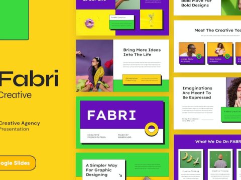 FABRI - Creative Colorful Google Slides REPL26B