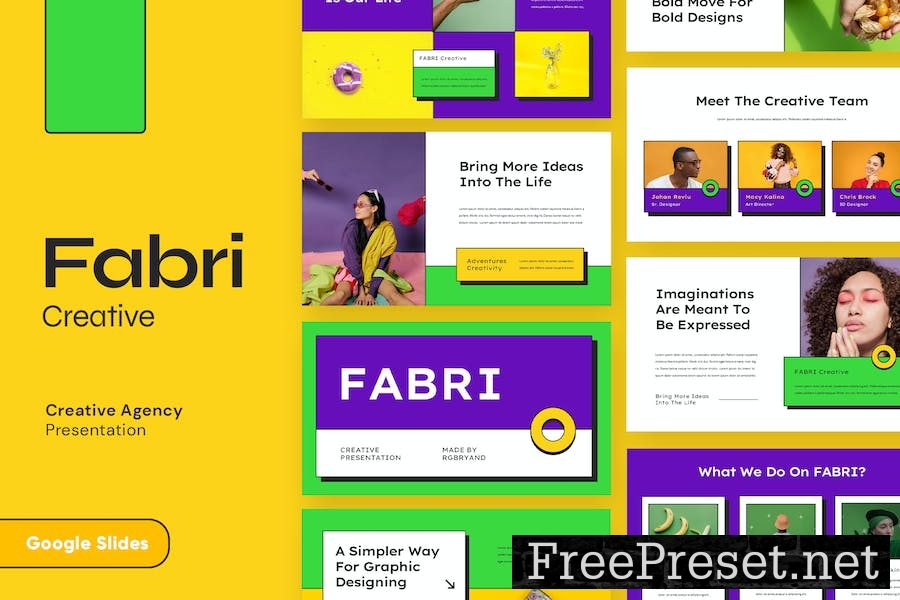 FABRI - Creative Colorful Google Slides REPL26B