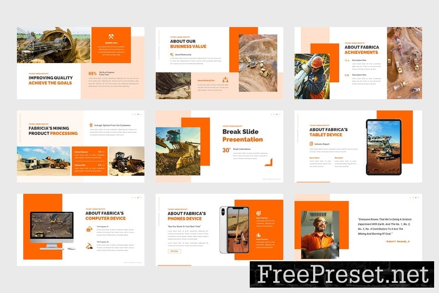 Fabrica - Mining Industry Keynote Template 2N8F76B