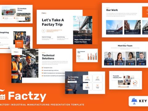 Factzy - Factory Industrial Keynote Template B3XR6YP