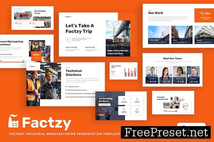 Factzy - Factory Industrial Keynote Template B3XR6YP