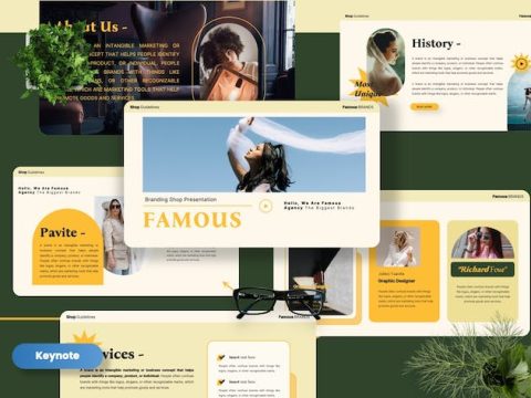 Famous - Branding Shop Keynote Templates WQRRCBQ