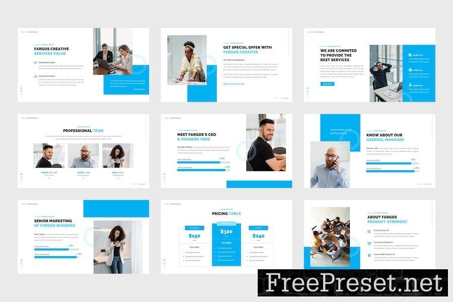 Fargos - Business Google Slides Template 37TAU5X