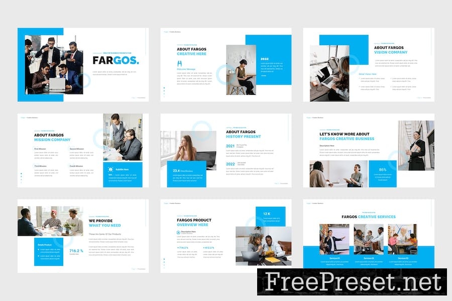 Fargos - Business Google Slides Template 37TAU5X