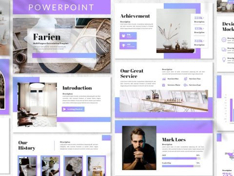 Farien - Business Powerpoint Template H3YTDBB