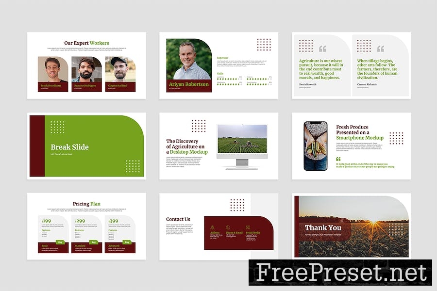 Farming and Agriculture Slides Template BN9L2PJ