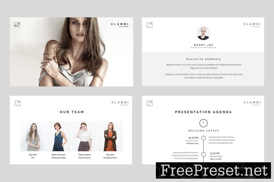 Fashion Keynote Template A6WTUN