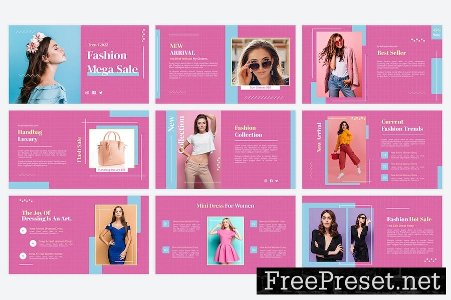 Fashion Mega Sales - Google Slides Template 5SCDG6V