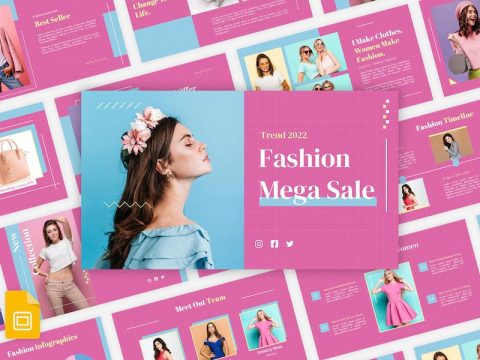 Fashion Mega Sales - Google Slides Template 5SCDG6V