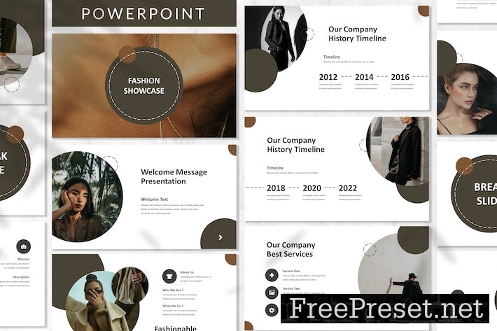 Fashion Showcase - Business Powerpoint Template Y2C3236