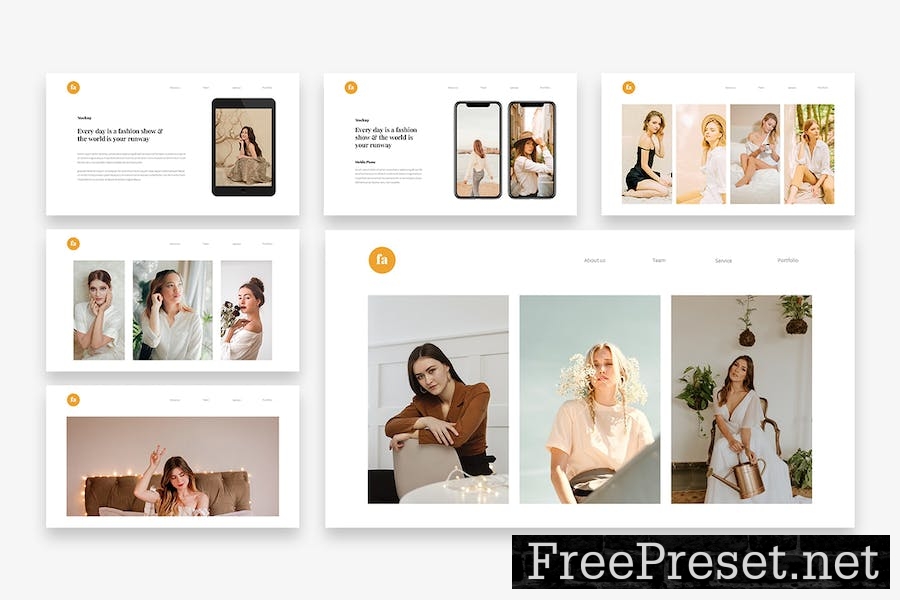 Fasho - Fashion Google Slides Template K87H2V3