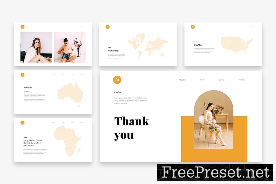 Fasho - Fashion Google Slides Template K87H2V3