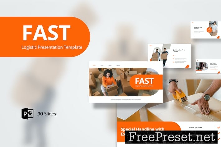 Fast - Logistic Presentation Powerpoint FT6NZDC