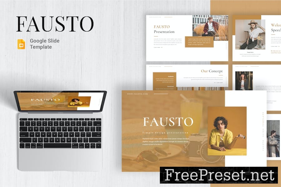 Fausto - Google Slide Template VBHHNGJ