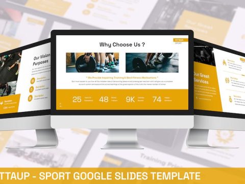 Fittaup - Sport Google Slide Template EPCJLUC