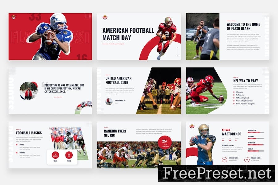 FLASH BLAST - American Football Keynote Template 9YFQUPK