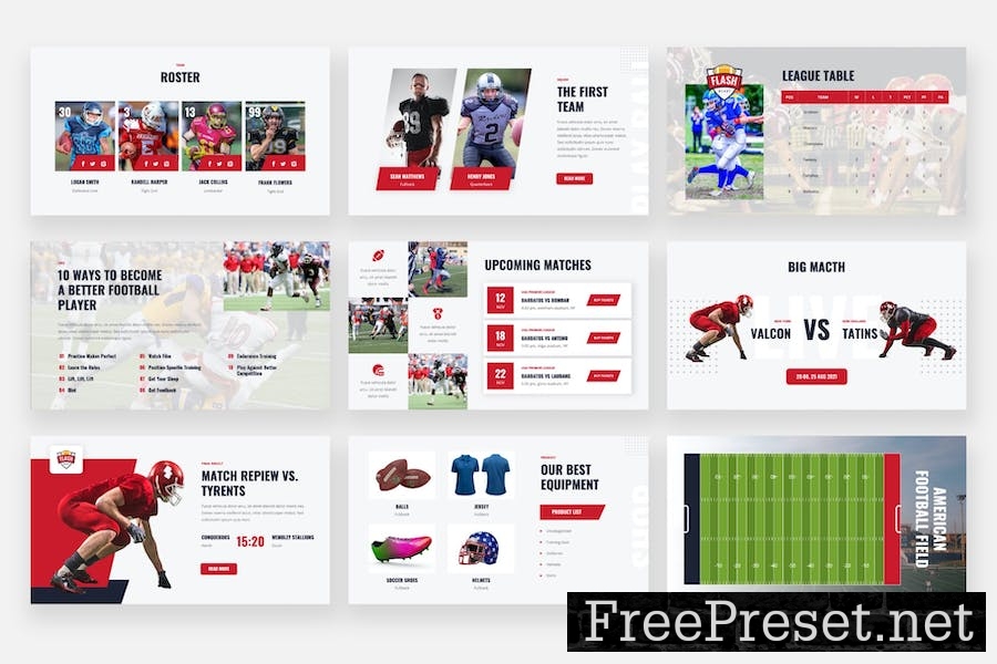 FLASH BLAST - American Football Keynote Template 9YFQUPK