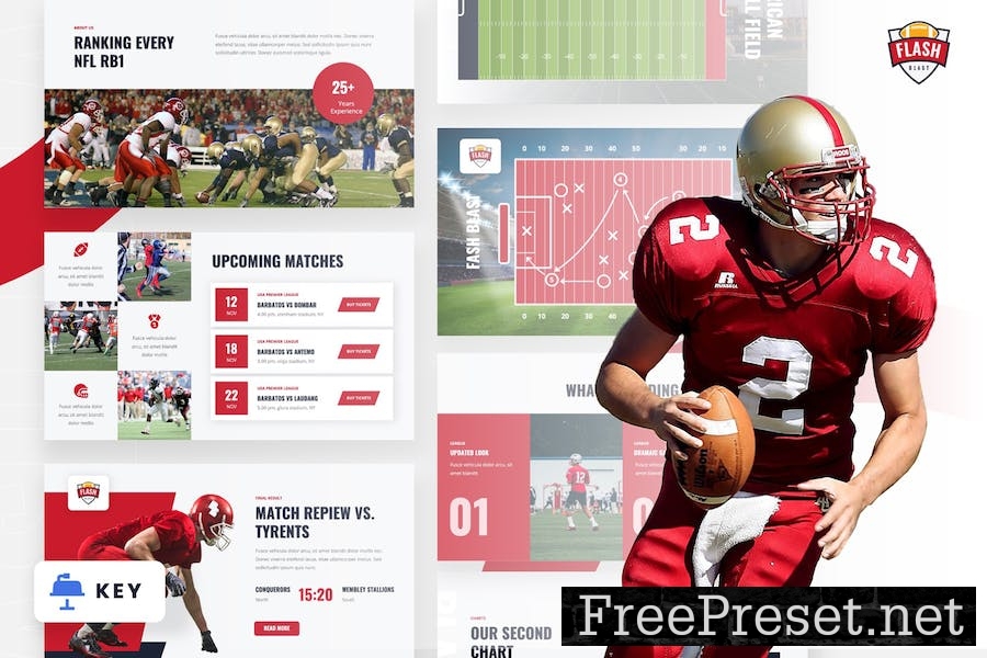 FLASH BLAST - American Football Keynote Template 9YFQUPK