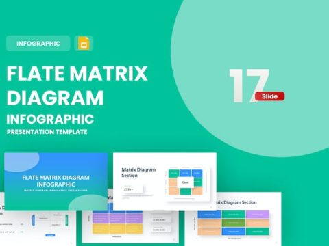 Flate Diagram Infographic Google Slides Template Y7RR9QS