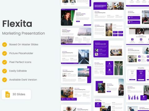 Flexita - Marketing Google Slides Template G8Z76AK