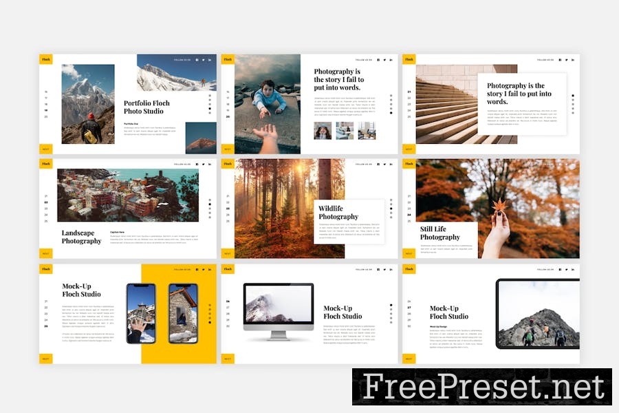 Floch - Photography Google Slides Template GN4X3MB