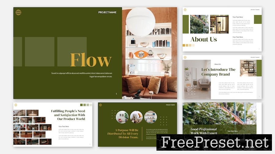 FLOW - Creative Business Company Google Slides XY4D2DH