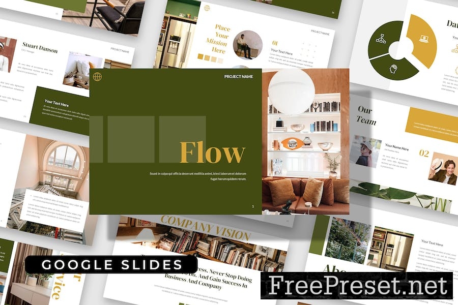 FLOW - Creative Business Company Google Slides XY4D2DH