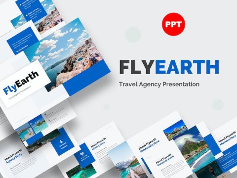 Flyearth - Travel Agency Presentation Powerpoint 9282ZPS