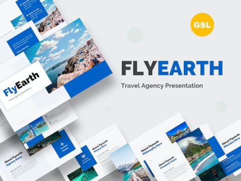 Flyearth - Travel Agency Presentation Powerpoint XMEZNEV