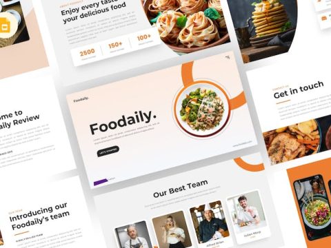 Foodaily - Food Google Slides Template