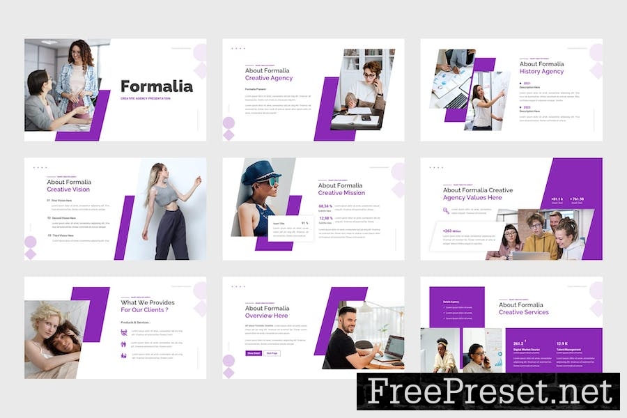 Formalia - Creative Agency Google Slides Template 6HR8TKK