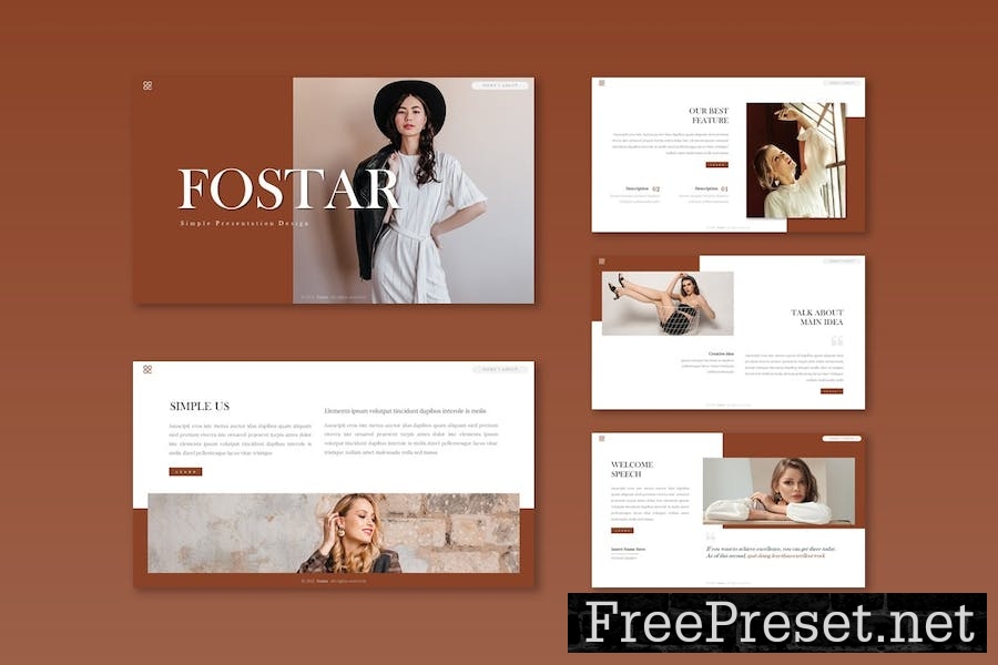 Fostar - Google Slide Template UTU3V8D