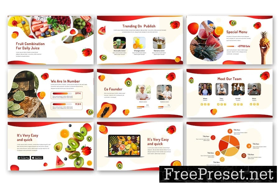 Fruitable - Creative Google Slides Template E4UUDM8