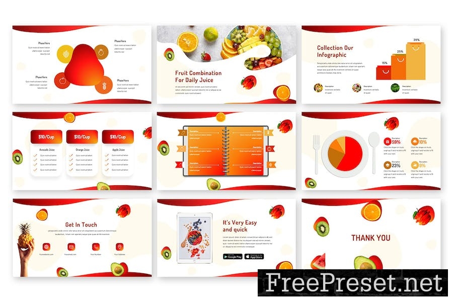 Fruitable - Creative Google Slides Template E4UUDM8