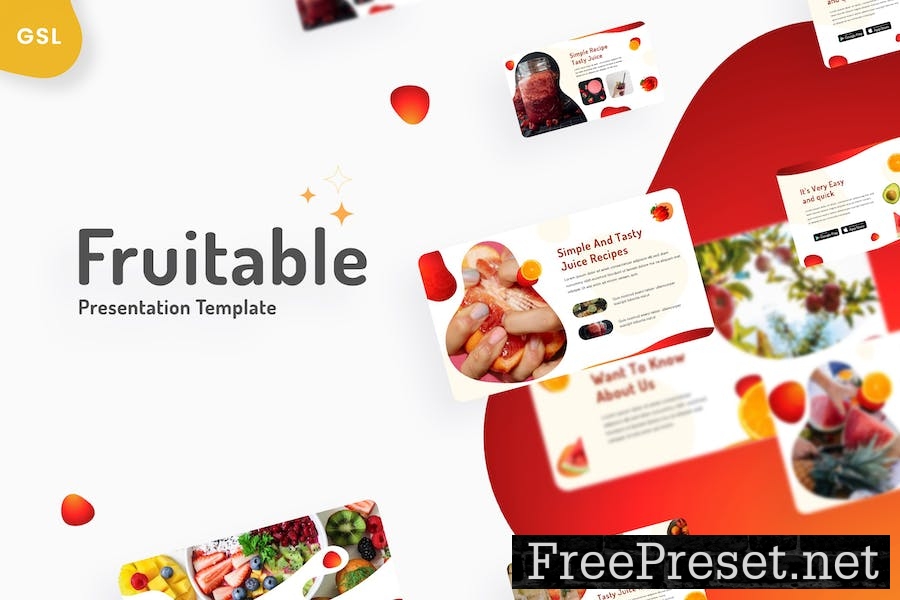 Fruitable - Creative Google Slides Template E4UUDM8