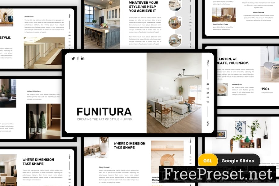 Funitura - Interior Google Slides Template