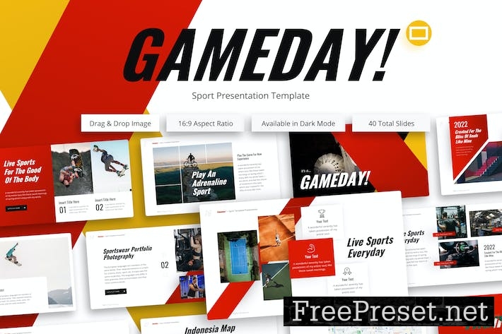 Gameday Sports Creative Google Slides Template